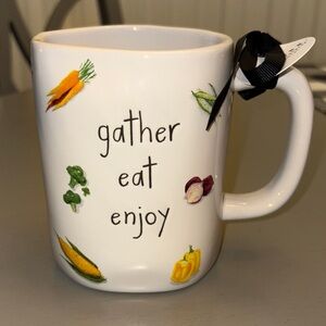 Rae Dunn Gather Eat Enjoy Mug